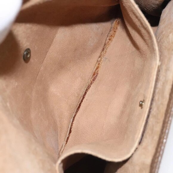 GUCCI GG Supreme Web Sherry Line Clutch Bag PVC Beige Gold - Picture 14 of 16